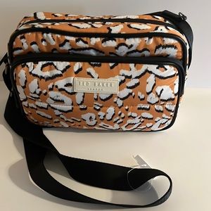 Ted Baker Women's Niqita Leopard Detail Puffer Nylon Camera Bag - Yellow